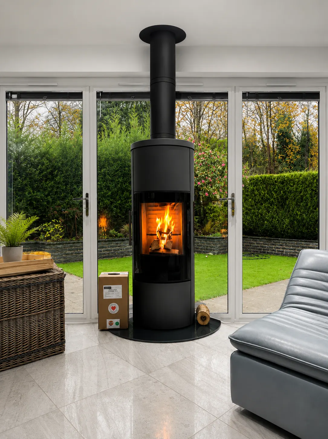 HWAM wood burning stove installation in Fulwood Sheffield by On Fire Inc